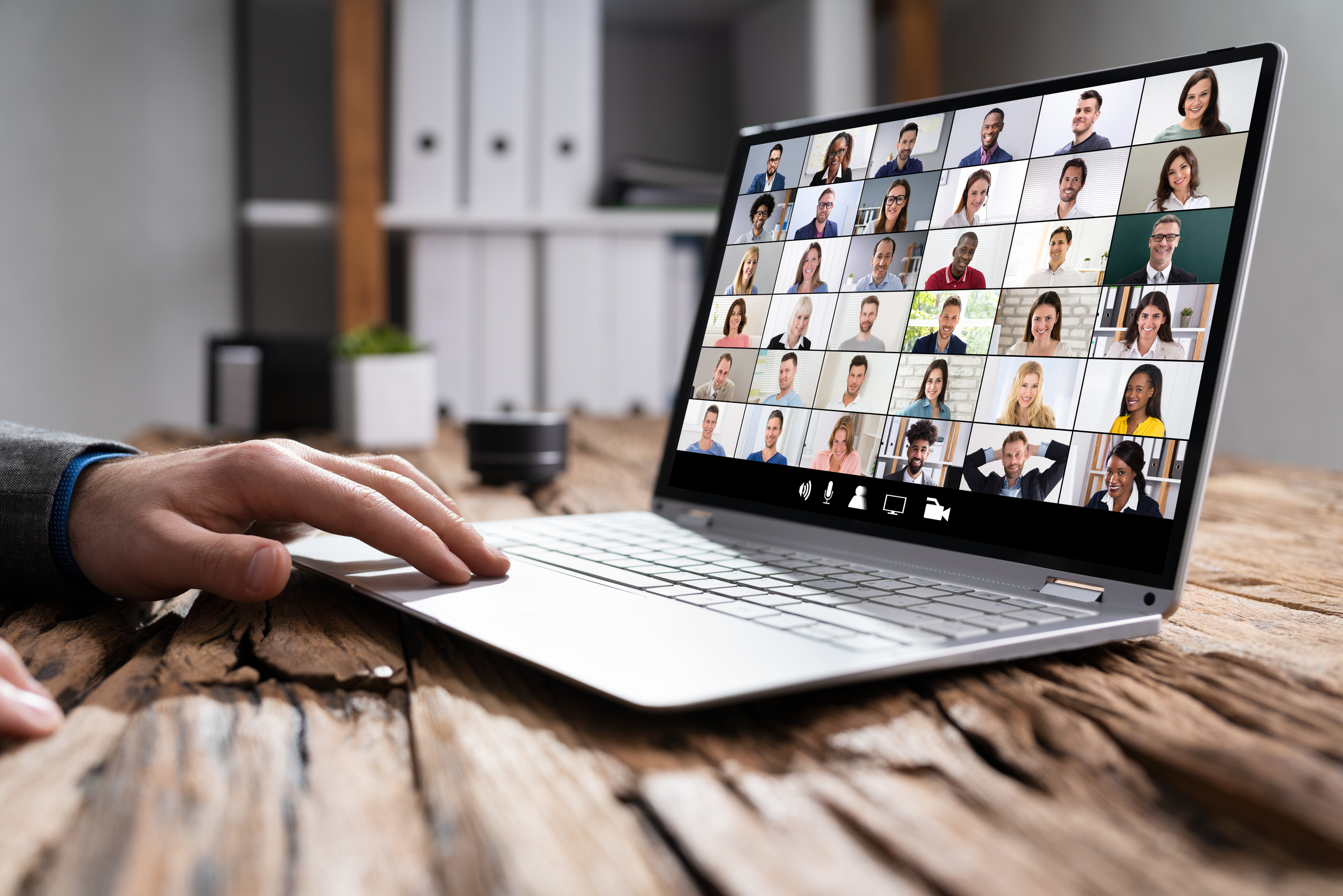 Virtual Online Videoconference Meeting Chat